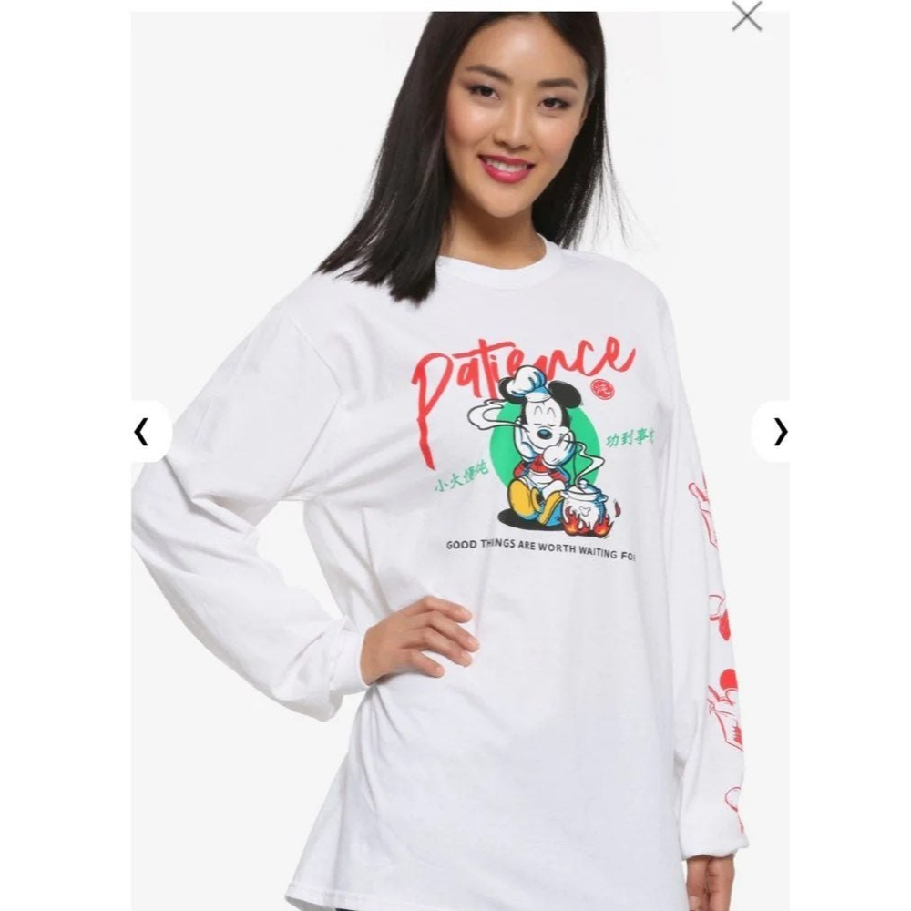 Disney Mickey Mouse Patience Women's Long Sleeve Medium